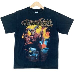 Ozzfest 2005 Tee Black Sabbath + Ozzy Band T-Shirt MEDIUM Anvil